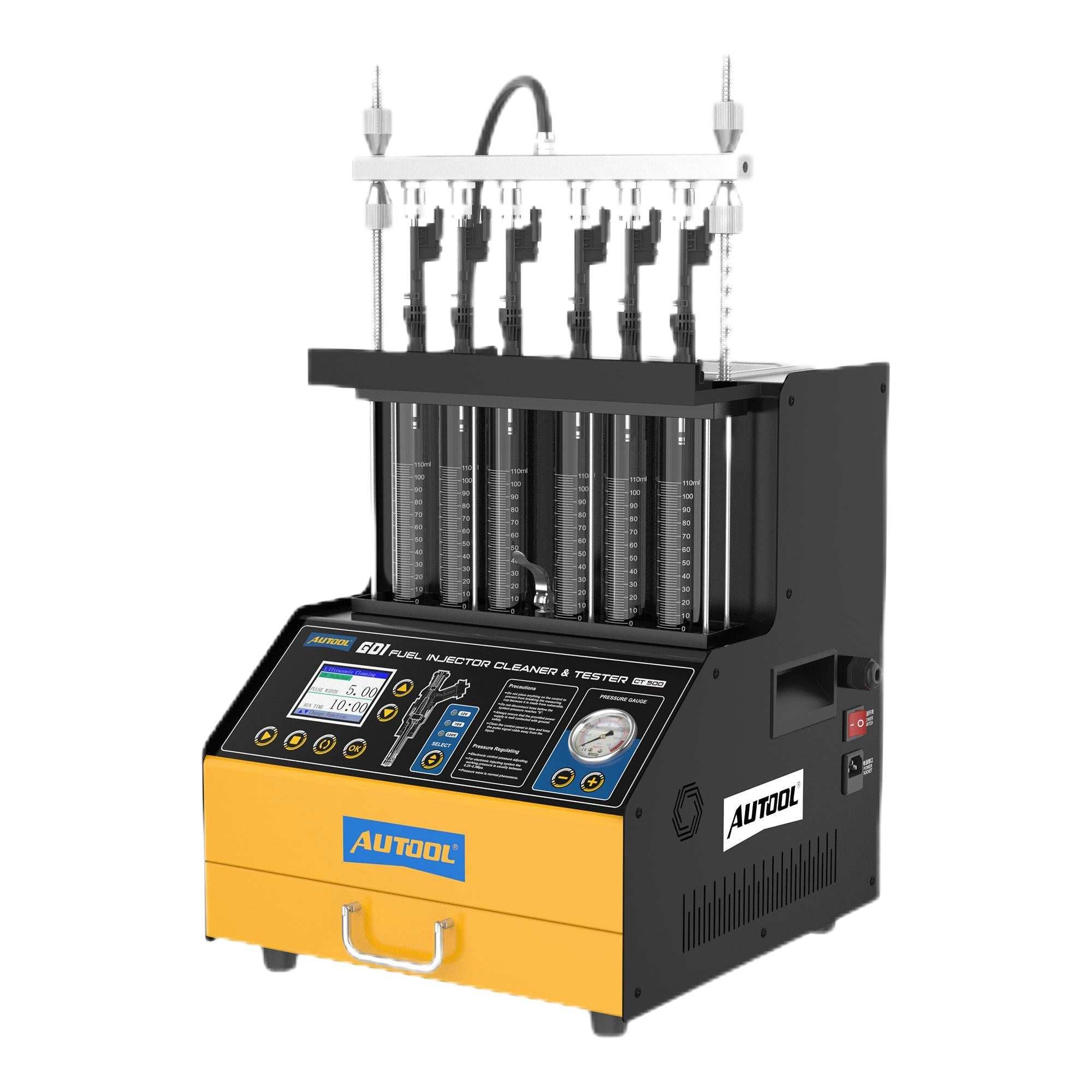 AUTOOL CT500 GDI EFI FEI Fuel Injector Cleaner & Tester - Fuel Injector Cleaner - AUTOOL CT500 GDI EFI Testing Machine cleaning