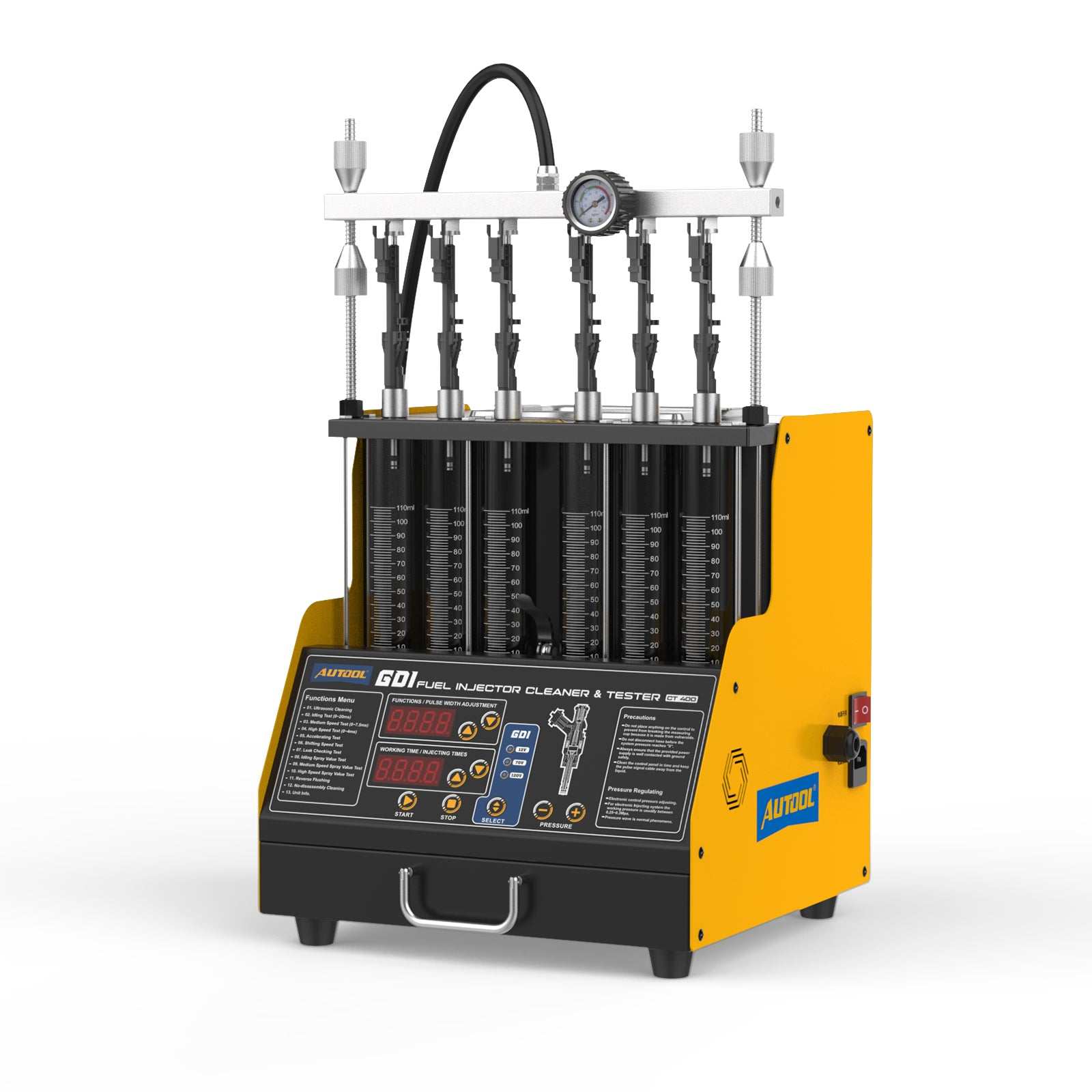 AUTOOL CT400 Fuel Injector Cleaning Tester with GDI Test - AUTOOL CT400 Fuel Injector Cleaning Tester with GDI Test for cleaning
