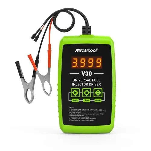 MR CARTOOL V30 Universal injector tester Driverbox Gasoline Injectors Cleaner Tester Tool Use with Ultrasonic Cleaning Tank - Injector Tester MR CARTOOL V30 Clean & Test Fuel Injectors 6 testing