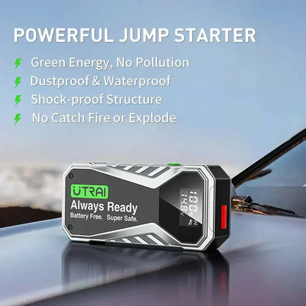 Utrai X1 Super Capacitor Car best Jump Starter Work Under 1000A Peak Current for 12V - Best Jump Starter for Cold Weather -Utrai X1, 1000A Peak Capacitor 12v