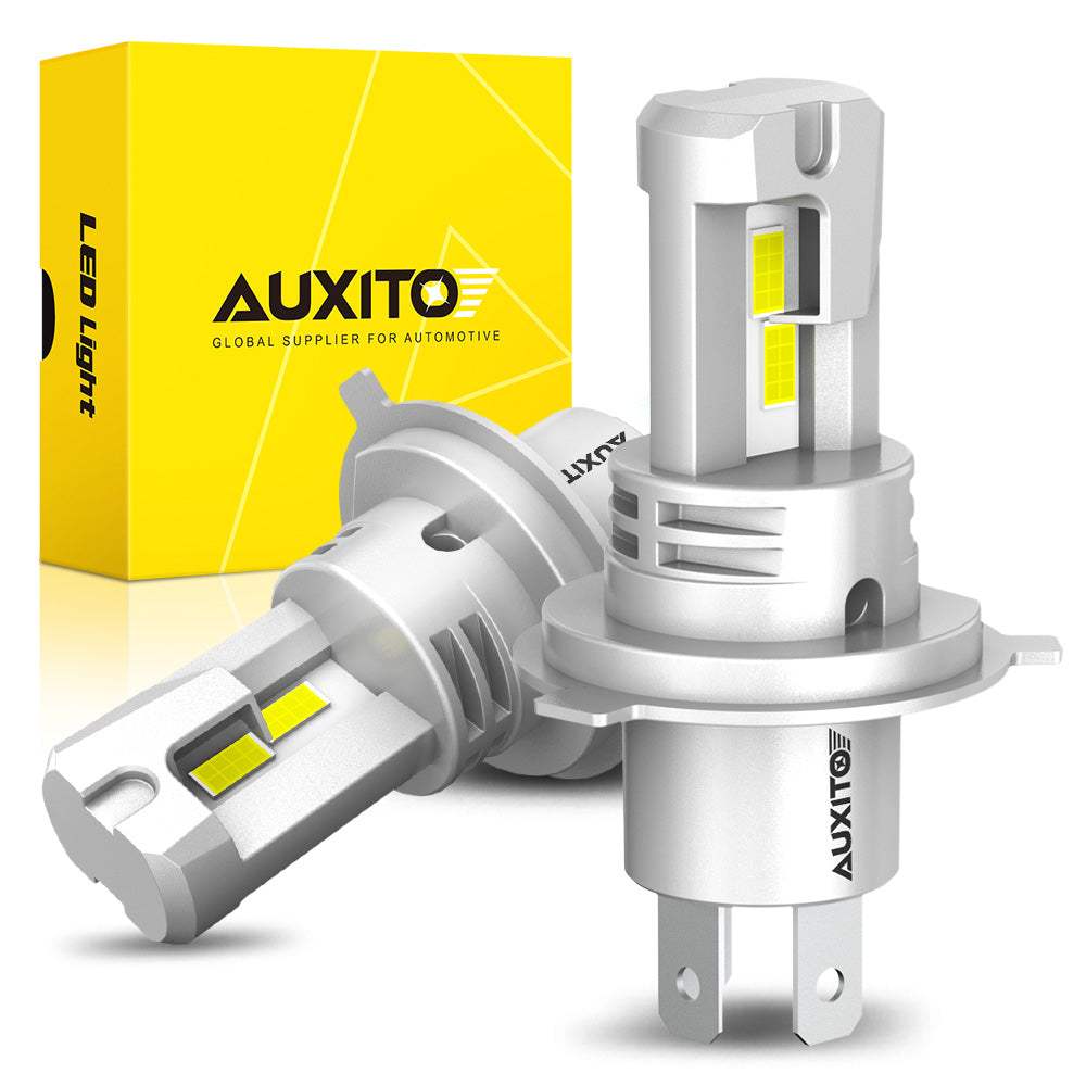 AUXITO 2024 Upgraded H4 9003 led headlight bulbs 800% Super Bright, 6500K White 2SET - SAFE DRIVES