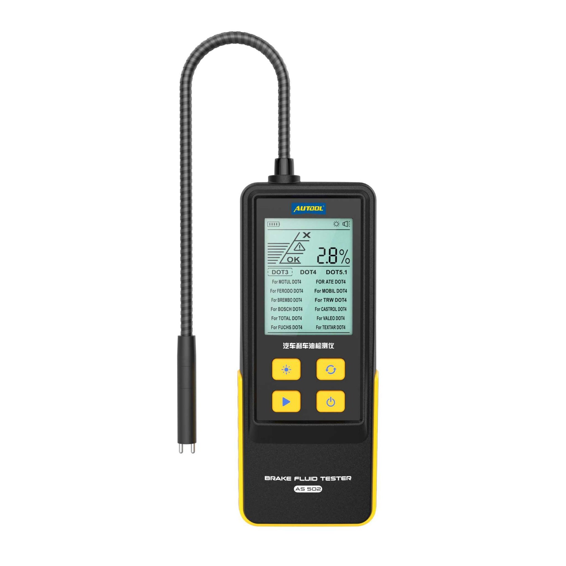 AUTOOL AS502 Car Brake Fluid Tester For Water Content Testing - Car Brake Fluid Tester For Water Content Testing Car Brake Fluid Teste