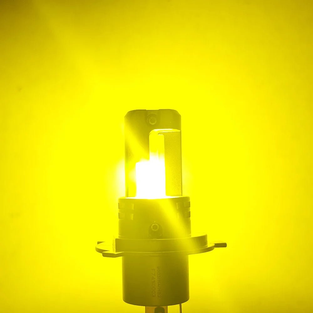 AUXITO CAR Dual Color White Amber Yellow H4 9003 LED Headlight Bulb - SAFE DRIVES