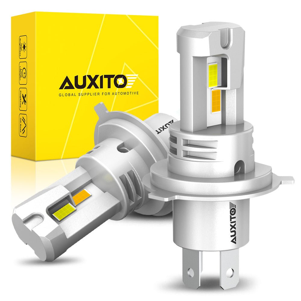 AUXITO CAR Dual Color White Amber Yellow H4 9003 LED Headlight Bulb - SAFE DRIVES