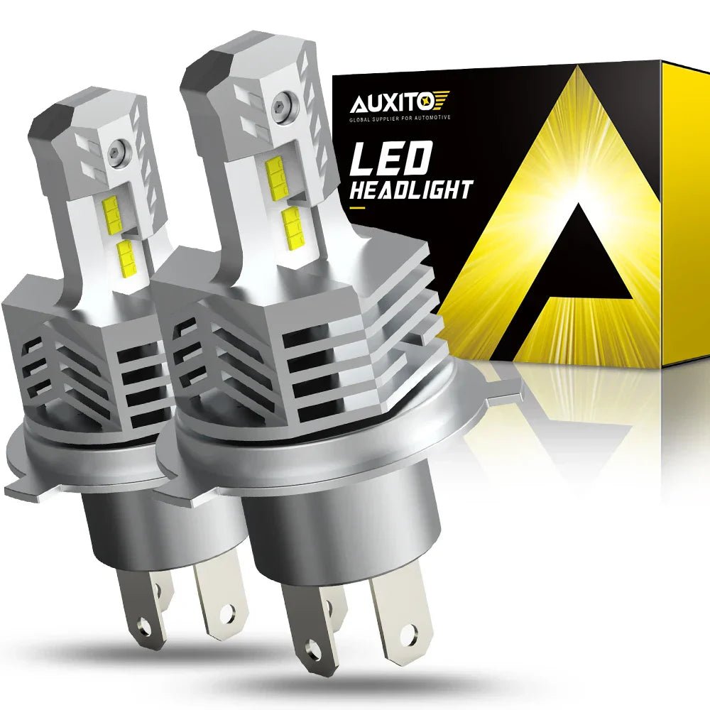 AUXITO H4 HB2 9003 Fog Bulbs 300% Brighter 6000K Cool White Plug and Play - 2SET - SAFE DRIVES