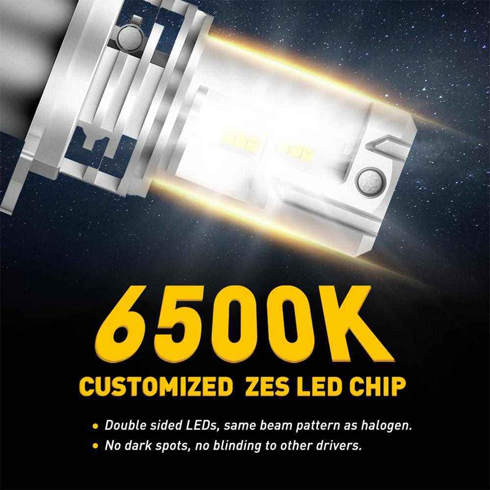 Auxito led headlights 9003 LED Bulb HB2 Headlight Bulbs, 15000LM (Pack of 2) - SAFE DRIVES