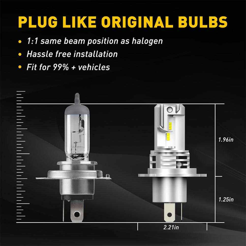 Auxito led headlights 9003 LED Bulb HB2 Headlight Bulbs, 15000LM (Pack of 2) - SAFE DRIVES