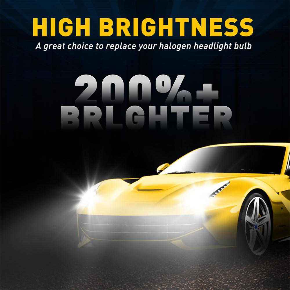Auxito led headlights 9003 LED Bulb HB2 Headlight Bulbs, 15000LM (Pack of 2) - SAFE DRIVES