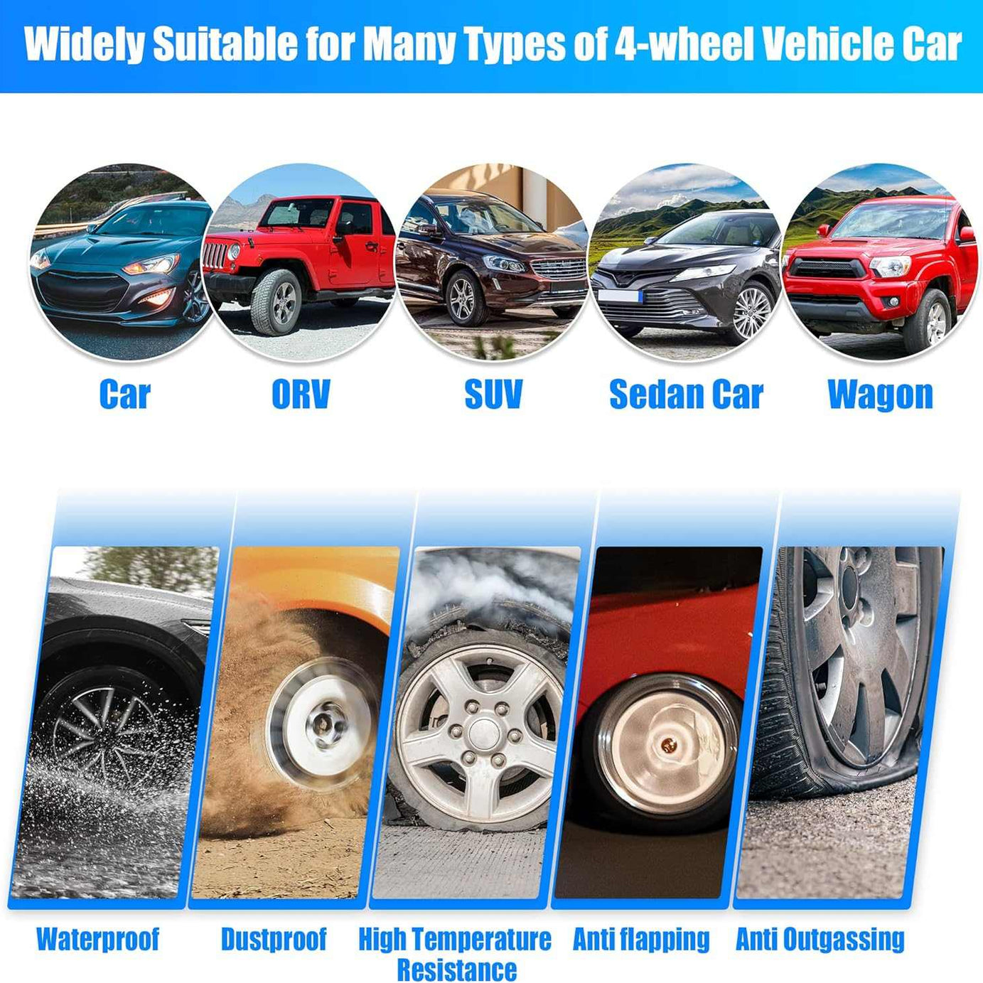 CAR EXTERNAL Tyre Pressure Monitoring System TPMS Wireless Solar Power and USB Charger Monitor - SAFE DRIVES