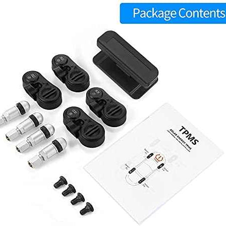 CAR Internal TPMS D260 Solar internal tire pressure sensor SYSTEM with HD Digital LCD Display Auto Alarm System