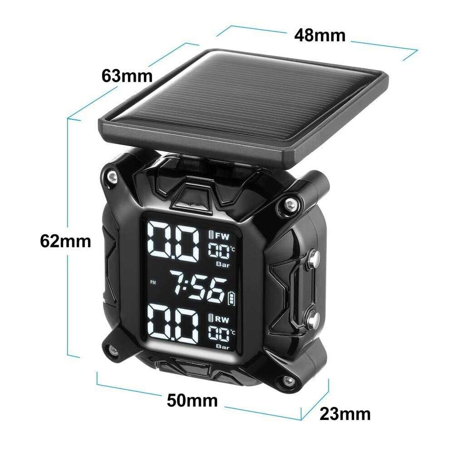 Internal tyre pressure monitoring system For 2 Wheeler Solar ,2 Internal Sensors - SAFE DRIVES