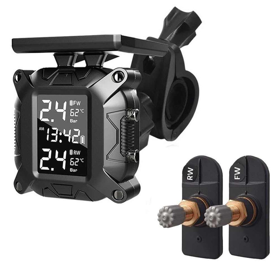 Internal tyre pressure monitoring system For 2 Wheeler Solar ,2 Internal Sensors - SAFE DRIVES