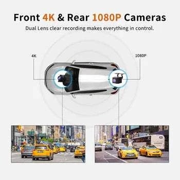 THIEYE 4K Front And Rear dash cam front and rear Video Recorder Dashcam With Night Vision Dashcam - SAFE DRIVES