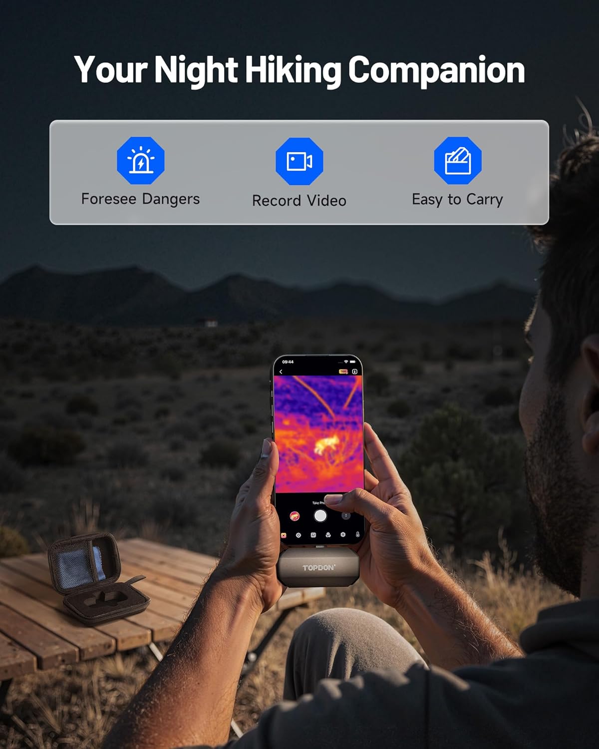 TOPDON TC002C Duo USB‑C Thermal Camera with Super Resolution - SAFE DRIVES