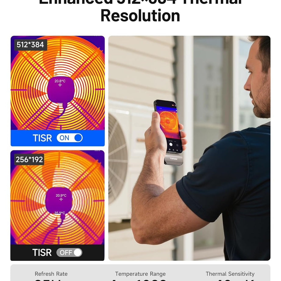 TOPDON TC002C Duo USB‑C Thermal Camera with Super Resolution - SAFE DRIVES