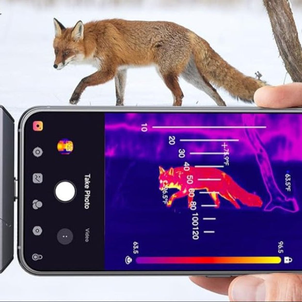 TOPDON TS001 Thermal Imaging Camera for Android - 9mm Lens, 500M Range, 256x192 IR Resolution - SAFE DRIVES-