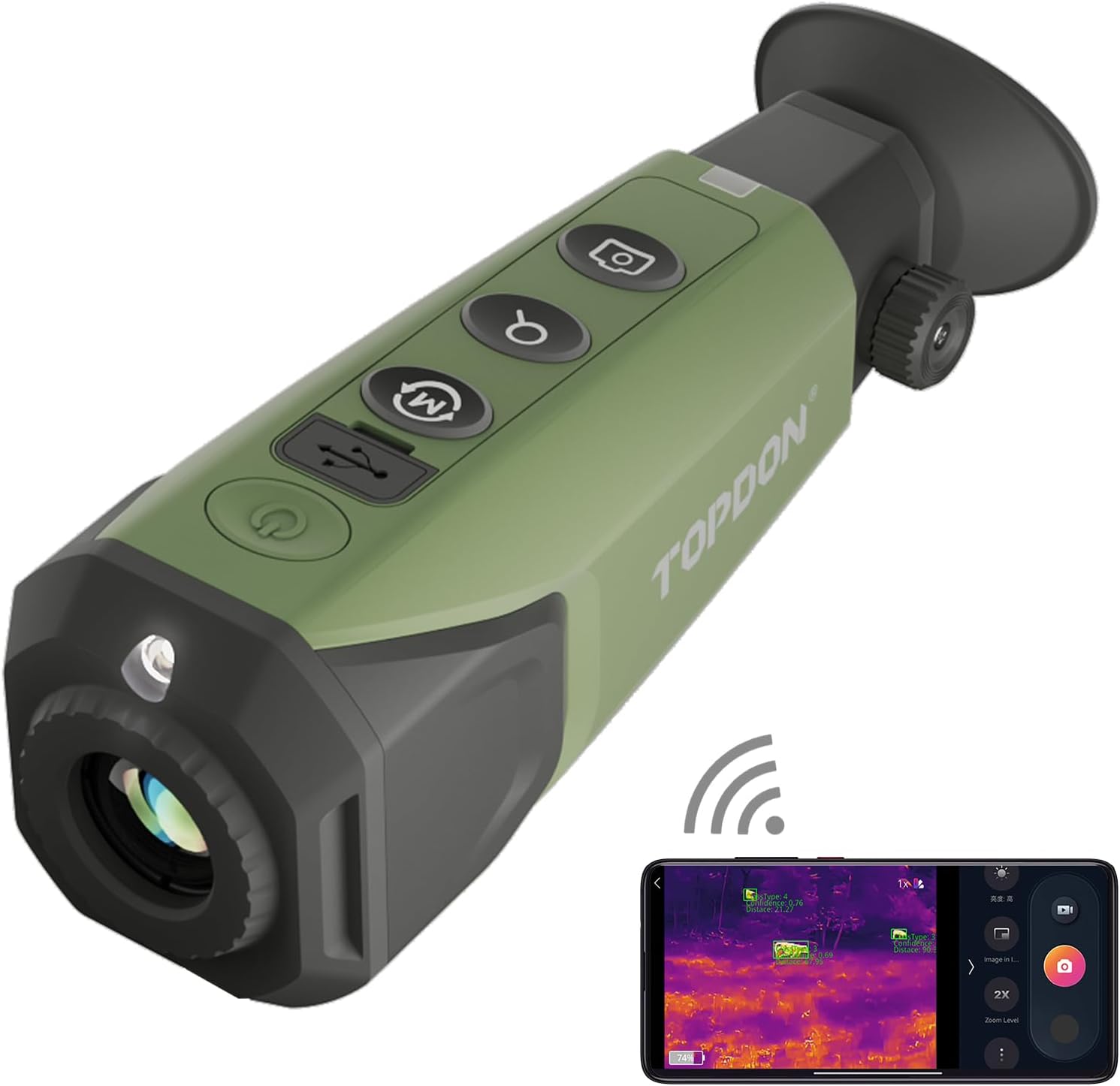 TOPDON TS004 13mm Thermal Monocular 320x240 Night Vision IP67 - SAFE DRIVES