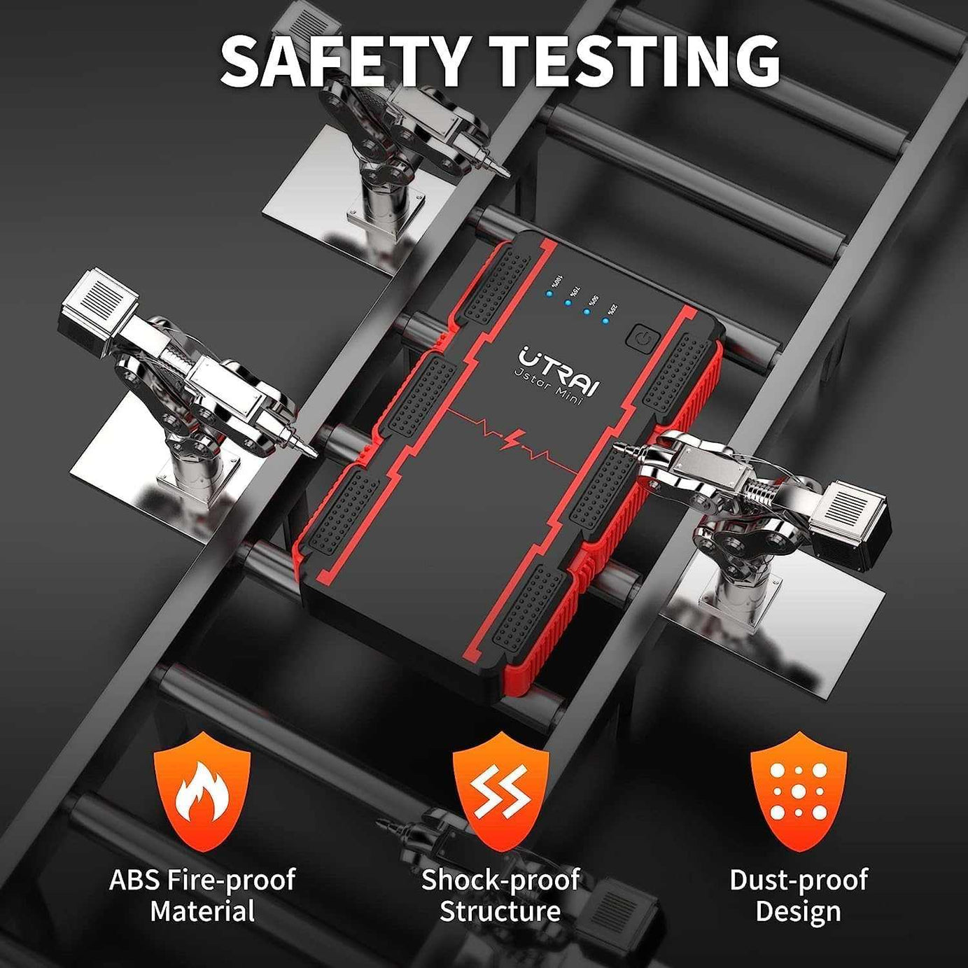 UTRAI JS - Mini Portable Car Jump Starter Pack, 1000A Peak 13000mAh - SAFE DRIVES